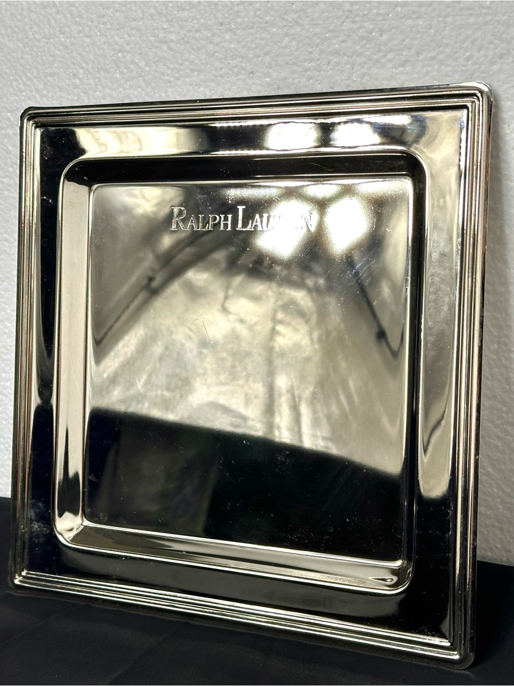 Vintage Ralph Lauren Silver Plated Square Valet Tray